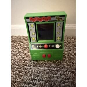 Frogger Mini Arcade Game Konami Basic Fun Retro Electronic Handheld Tested